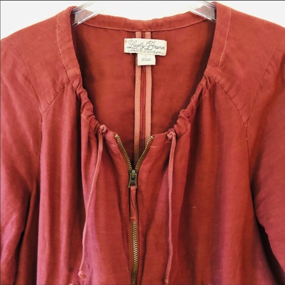 Lucky Brand Linen Jacket Size Large - Picture 3 of 7
